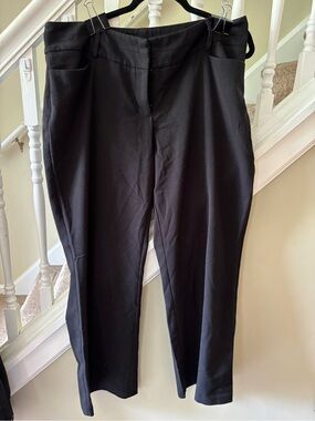 Apt. 9 Black Tailored High-Waist Ankle Trousers